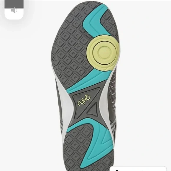 Ryka Devotion TX Training Shoes gray & teal NWOB - Picture 6 of 9